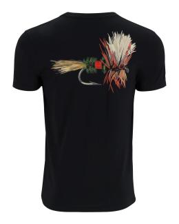 Simms Royal Wulff Fly T-Shirt Black