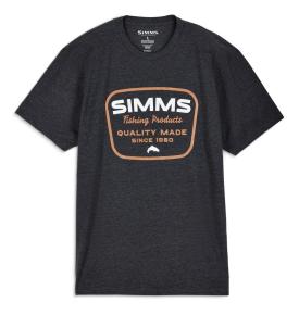 Simms Stamp Lock T-shirt Charcoal Heather