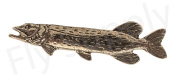 Pewter Muskie/Pike Mini Pin