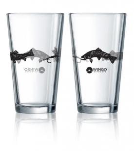 Wingo Pint Glass Trout Flies