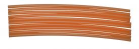 Eumer Plastic Tubing Hard Fluo Orange 1 Meter