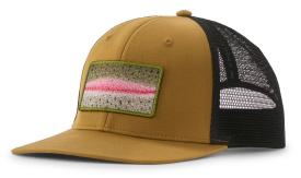 Patagonia Take a Stand Trucker Hat Rainbow Run Bobcat Brown