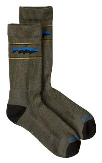 Patagonia Merino Wool Blend Crew Socks Mountain Trout: Basin Green