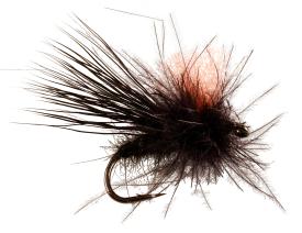 Catchy Flies - CF 12 - CDC Deer Hair Caddis Black #14