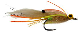Catchy Flies - CF 320 TR - Permit Tan/Green/Orange Yellow Legs Yellow Eyes #2