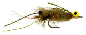 Catchy Flies - CF 324 TR - Permit Olive/Green legs/ Fl Yellow Eyes #2