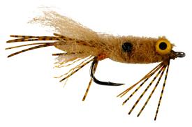 Catchy Flies - CF 326 TR - Permit Tan/Tan legs Yellow Eyes #2