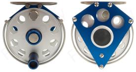 Ari t Hart Triangle II #5/7 Silver/Blue Fly Reel Incl Spare Spool - DEMO MODEL