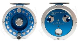 Dutch Reel Large Arbor III - #7/9 Silver Blue Fly Reel - DEMO MODEL