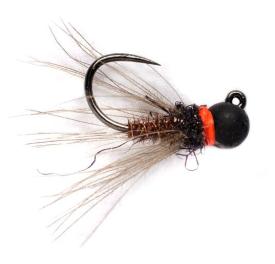 Fulling Mill CDC Pheasant Tail Jig Black Barbless #18b