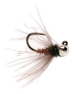 Fulling Mill CDC Pheasant Tail Jig Silver #16c