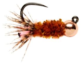 Fulling Mill Chewing Gum Cased Caddis Pink Barbless #8