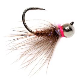 Fulling Mill Hot Spot Pheasant Tail Pink Barbless #20b