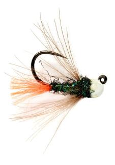 Fulling Mill White Red Tag Jig #18