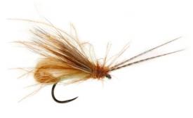 Fulling Mill McPhail Bubble Wing Caddis Cinnamon Barbless #14