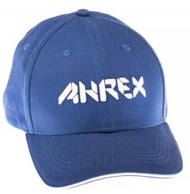 Ahrex Bold Script Cap White On Blue