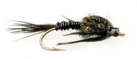 Euro Flies Brass Pheasant Tail Black #20