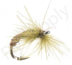 Euro Flies CDC Soft Hackle Emerger Olive #18