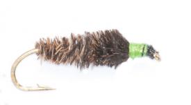Euro Flies Cased Caddis Green Spot #12