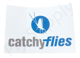 Catchy Flies Logo Sticker