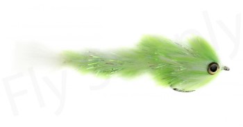 Chocklett's Polar Changer Streamer Chartreuse & White 11cm
