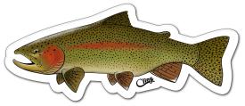 Cling Redband Rainbow Trout Sticker