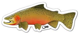 Cling Westslope Cutthroat Trout Sticker