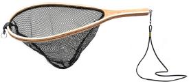 Cortland Teardrop Wooden Black Mesh Net