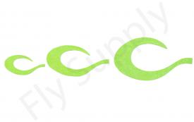 Curly Wiggle Tails Green/Chartreuse