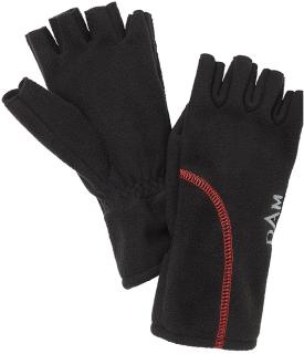 Dam Windproof Half Finger Black Gloves
