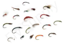 Euro Flies & Fulling Mill Buzzer Selection 20 Flies No4