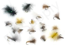 Euro Flies & Fulling Mill CDC Fly Selection 20 Flies No1