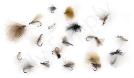 Euro Flies & Fulling Mill CDC Fly Selection 20 Flies No16