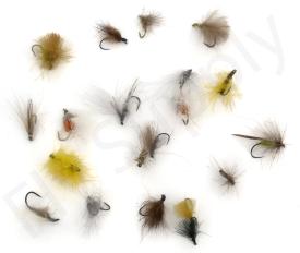 Euro Flies & Fulling Mill CDC Fly Selection 20 Flies No17