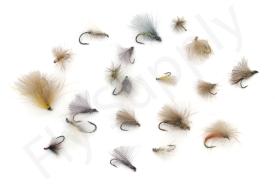 Euro Flies & Fulling Mill CDC Fly Selection 20 Flies No19