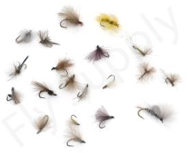 Euro Flies & Fulling Mill CDC Fly Selection 20 Flies No20
