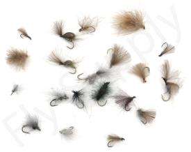 Euro Flies & Fulling Mill CDC Fly Selection 20 Flies No21