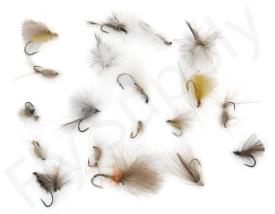 Euro Flies & Fulling Mill CDC Fly Selection 20 Flies No22