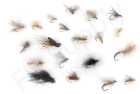 Euro Flies & Fulling Mill CDC Fly Selection 20 Flies No26