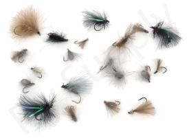 Euro Flies & Fulling Mill CDC Fly Selection 20 Flies No8