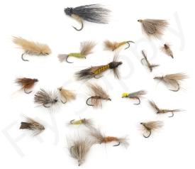 Euro Flies & Fulling Mill Deer Hair Selection 20 Flies No6