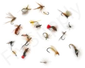 Euro Flies & Fulling Mill Dry Fly Selection 20 Flies No12