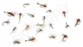 Euro Flies & Fulling Mill Dry Fly Selection 20 Flies No24