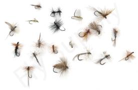 Euro Flies & Fulling Mill Dry Fly Selection 20 Flies No25