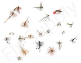 Euro Flies & Fulling Mill Dry Fly Selection 20 Flies No29