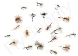 Euro Flies & Fulling Mill Dry Fly Selection 20 Flies No31