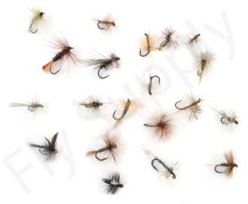 Euro Flies & Fulling Mill Dry Fly Selection 20 Flies No33