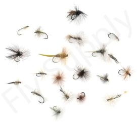 Euro Flies & Fulling Mill Dry Fly Selection 20 Flies No35
