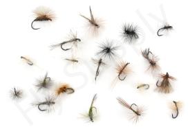 Euro Flies & Fulling Mill Dry Fly Selection 20 Flies No36