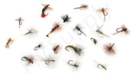Euro Flies & Fulling Mill Dry Fly Selection 20 Flies No41
